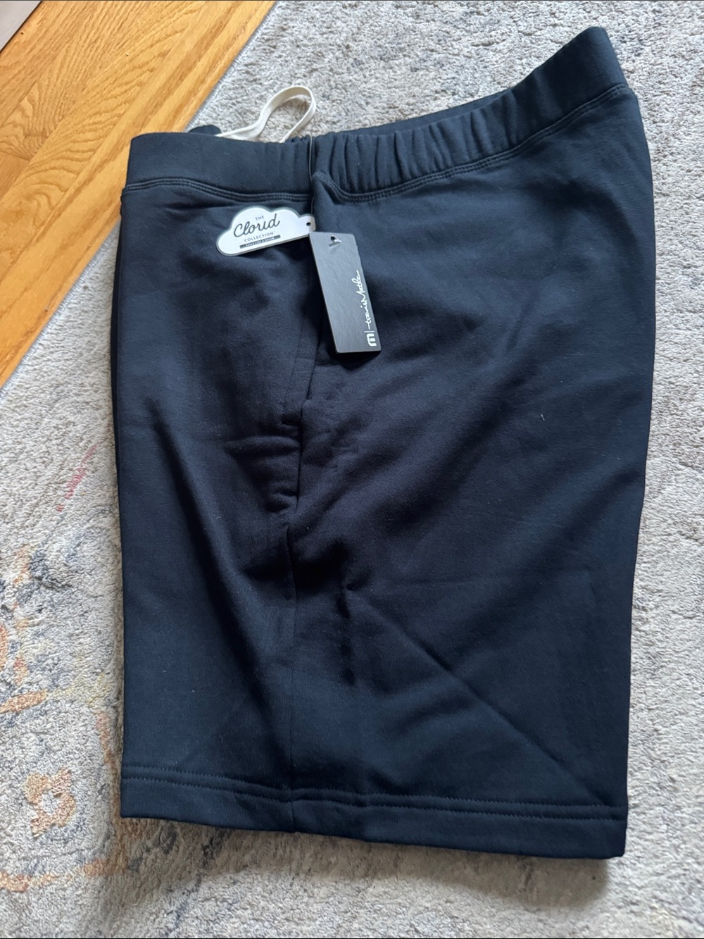 Travis Mathew Men's Black Athletic Shorts with Waist band
